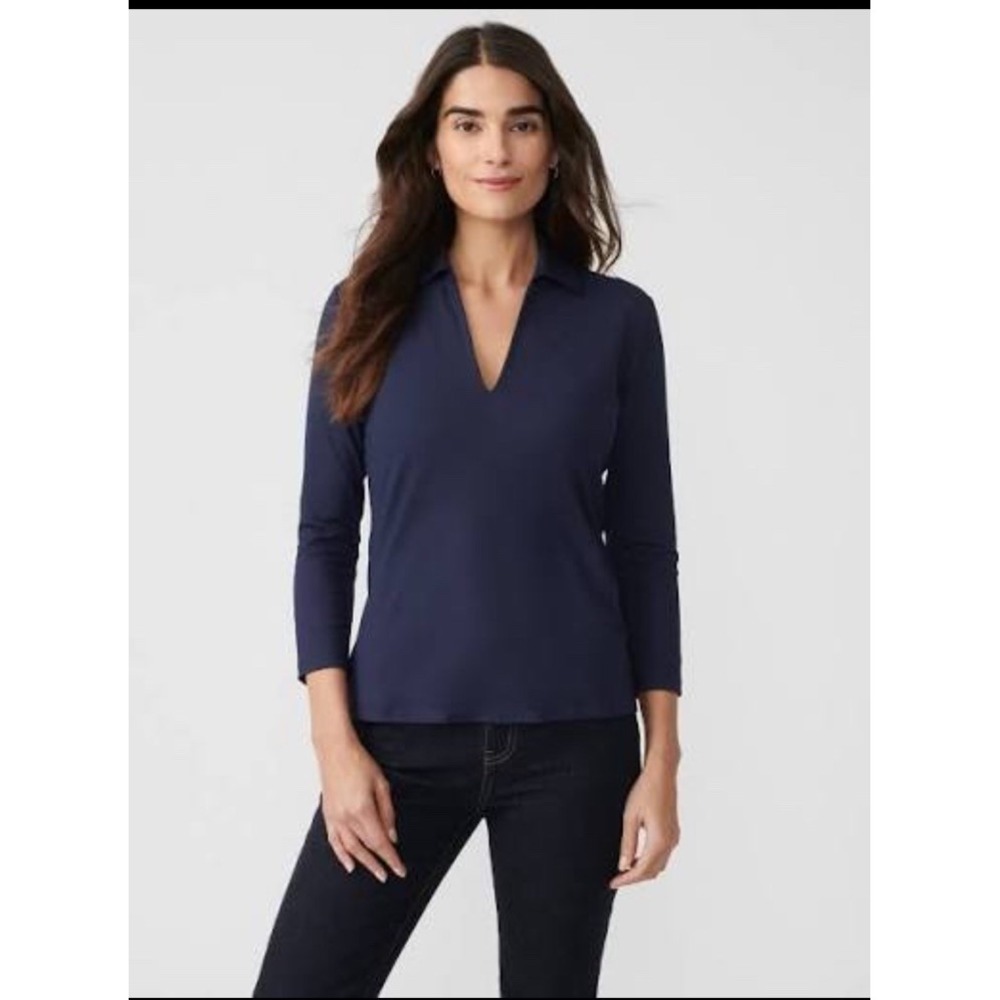 J. McLaughlin Adia Top Catalina Cloth RED Small Preppy Resort $168 Closet Staple